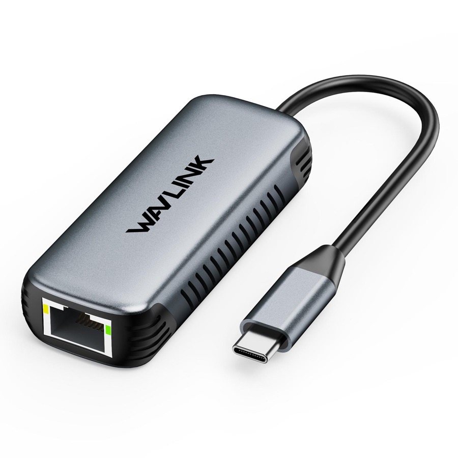 WAVLINK 5Gbps USB C to Ethernet Adapter, Driver-free USB C to RJ45 Gigabit Ethernet Network Adapter, Aluminum Case for Windows 10/11, Mac OS 11 or Later, Linux(5Gbps Need Type-C > 3.2)